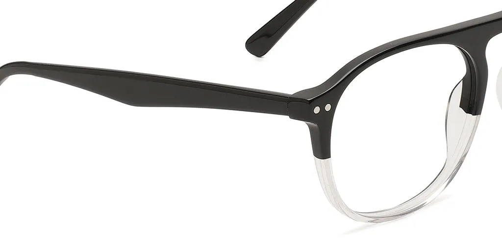 Happster Sun On Unisex Eyeglasses Full_frame Pilot Large 52 Acetate SM SW2323