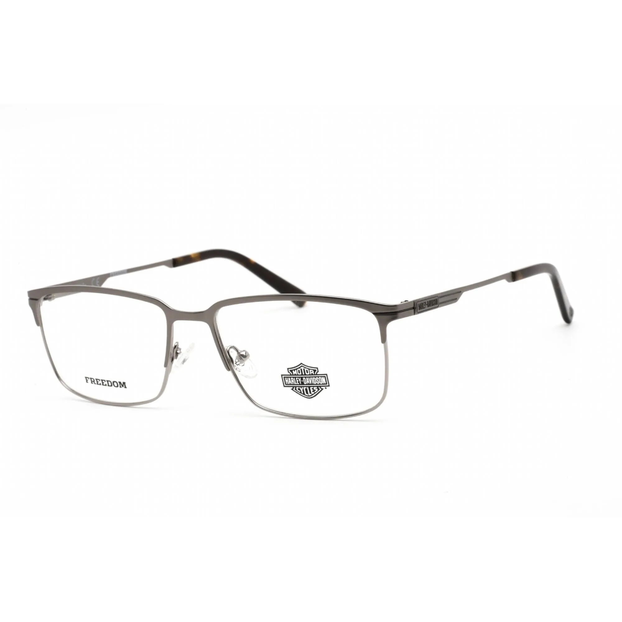 Harley Davidson Unisex Eyeglasses - Clear Lens Matte Gunmetal Frame | HD9016 009