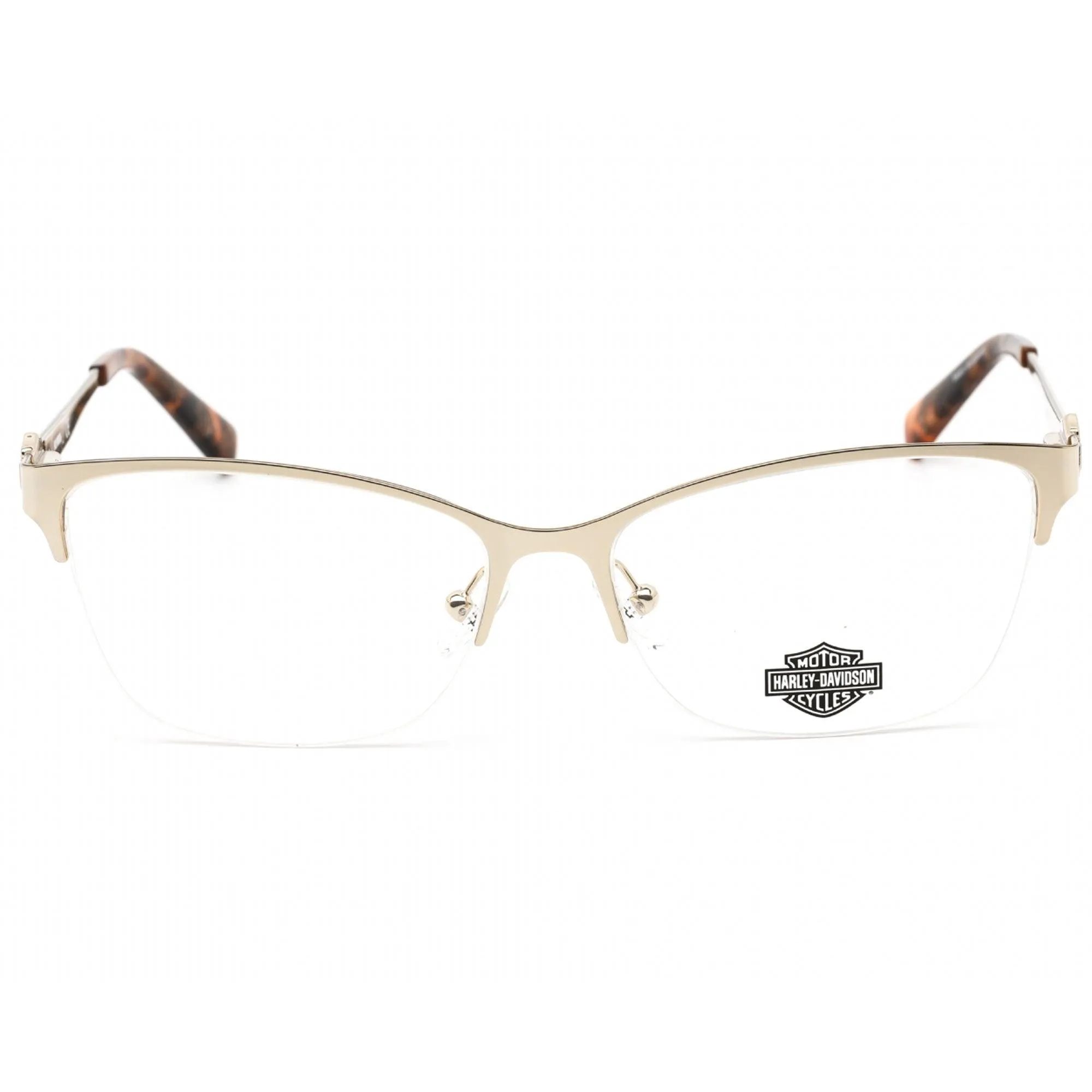 Harley Davidson Women's Eyeglasses - Clear Demo Lens Pale Gold Frame | HD0556 032