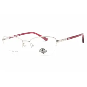 Harley Davidson Women's Eyeglasses - Shiny Light Nickeltin Metal Frame | HD0550 010