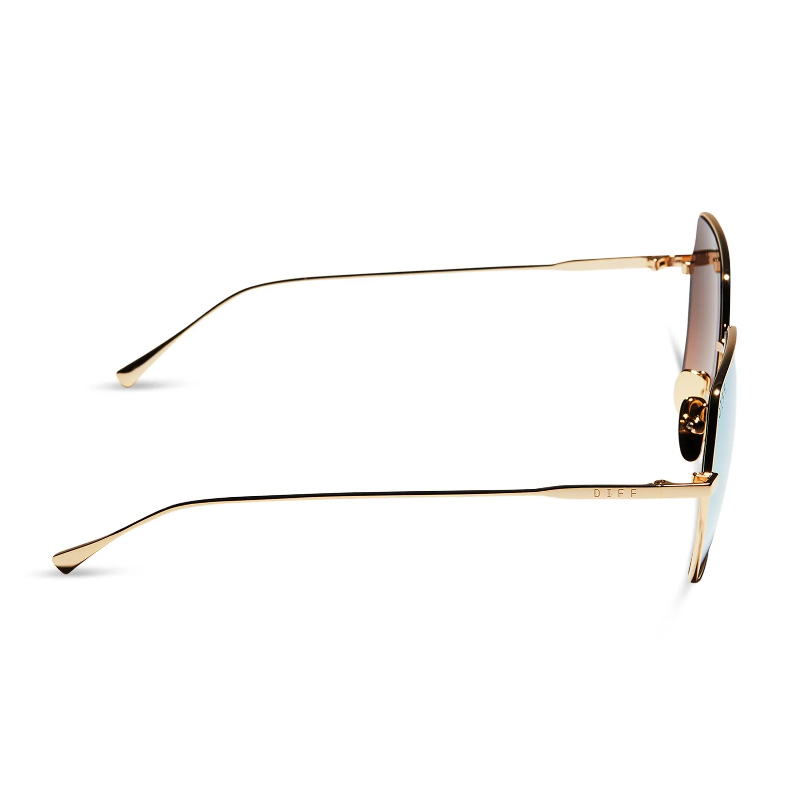 HARLOWE - GOLD   TAUPE FLASH SUNGLASSES