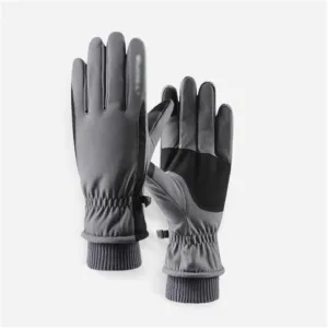 HBJWOV Gloves Women's Winter Men's Thickening and Velvet Riding Electric Motorcycle Skiing Warm Touch Screen