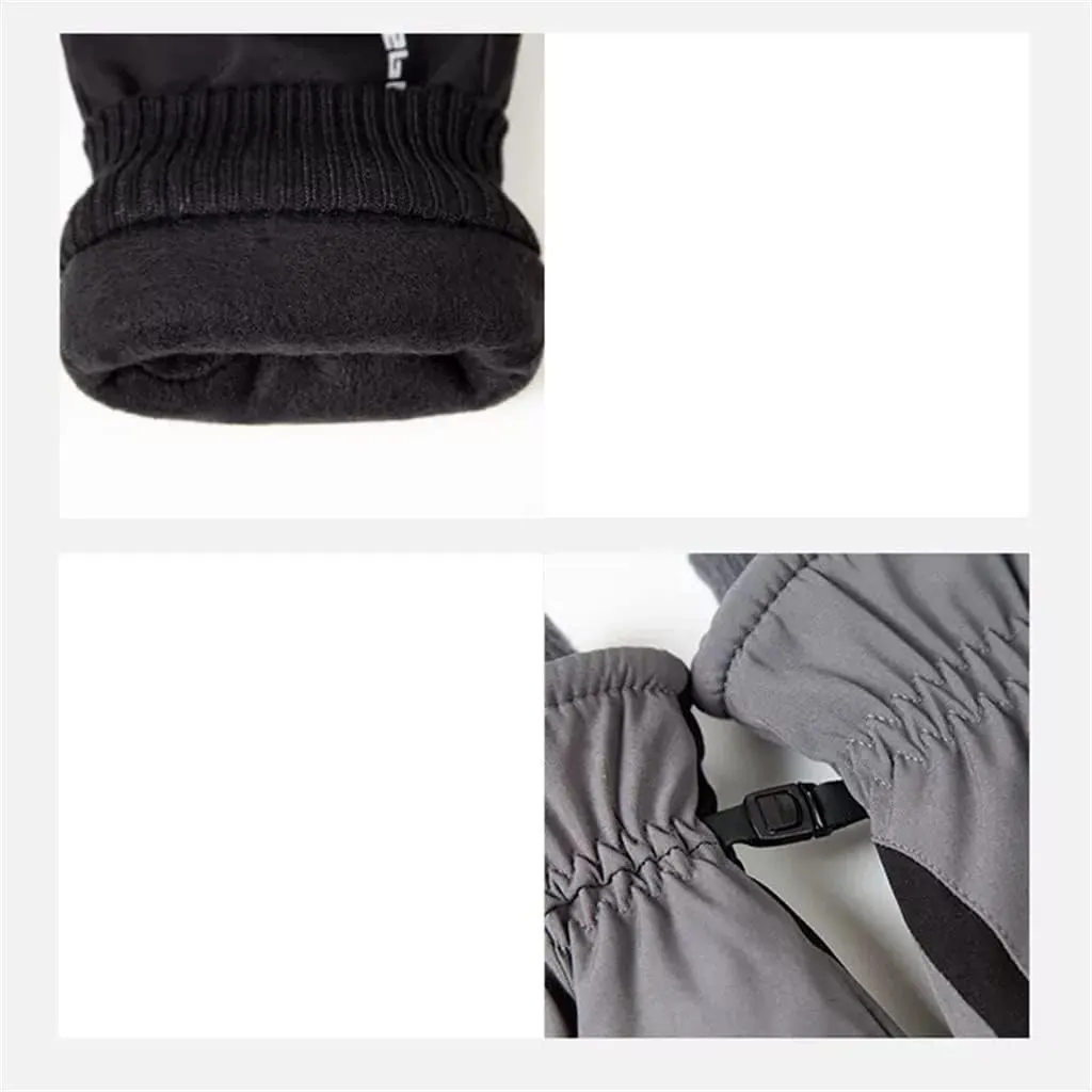 HBJWOV Gloves Women's Winter Men's Thickening and Velvet Riding Electric Motorcycle Skiing Warm Touch Screen