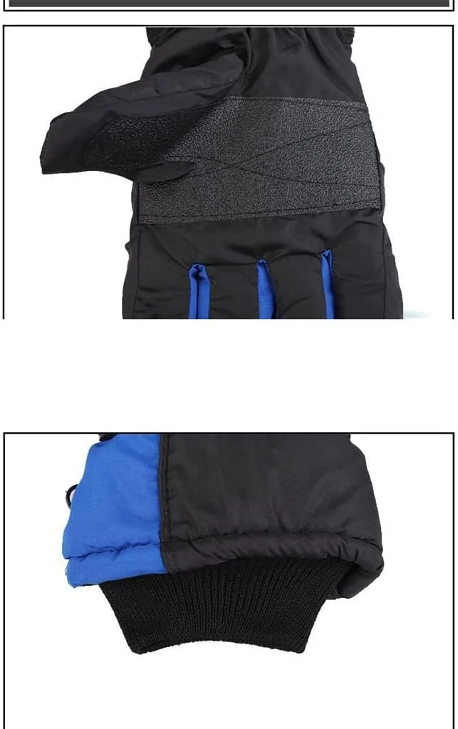 HBJWOV Riding Gloves Men's Winter Men's and Women's Plus Cotton Thick Velvet Warm Electric Motorcycle Touch Screen Skiing
