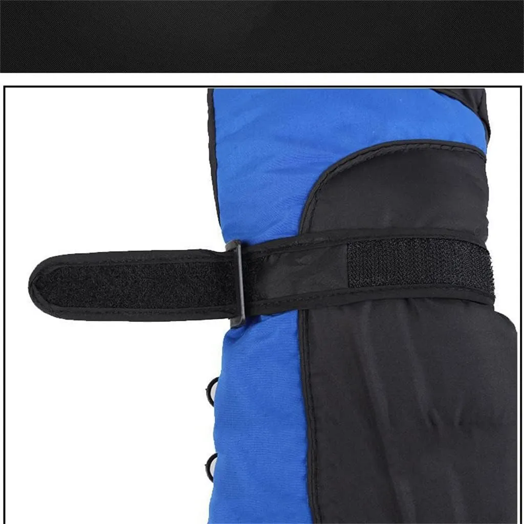 HBJWOV Riding Gloves Men's Winter Men's and Women's Plus Cotton Thick Velvet Warm Electric Motorcycle Touch Screen Skiing