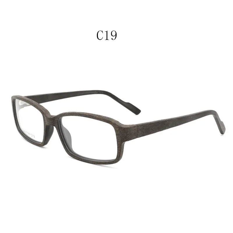 Hdcrafter Unisex Full Rim Eyeglasses Wood Rectangular Ta25596