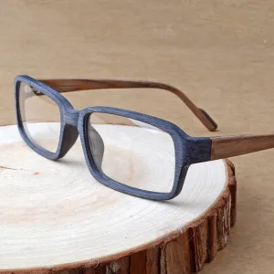 Hdcrafter Unisex Full Rim Eyeglasses Wood Rectangular Ta25596