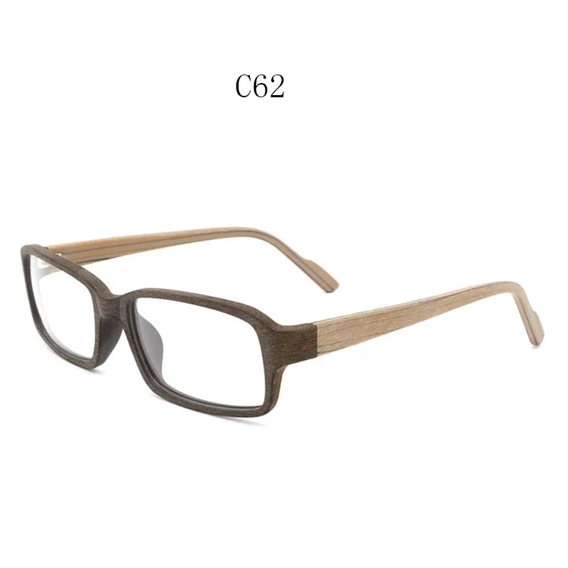 Hdcrafter Unisex Full Rim Eyeglasses Wood Rectangular Ta25596