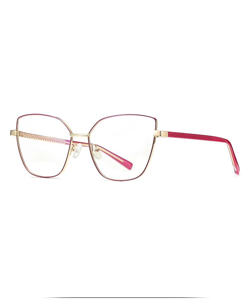 Hdcrafter Women's Full Rim Cat Eye Titanium Frame Eyeglasses 3002