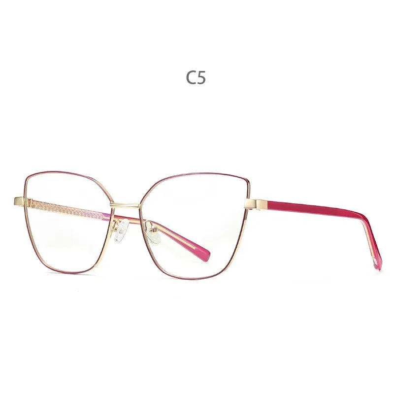 Hdcrafter Women's Full Rim Cat Eye Titanium Frame Eyeglasses 3002