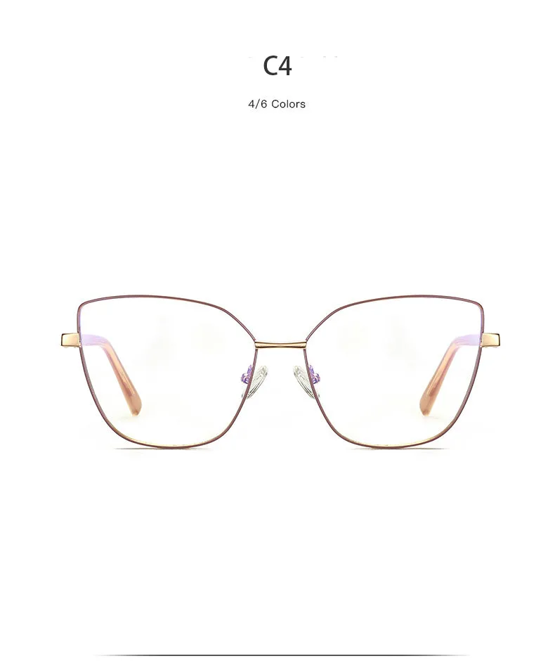 Hdcrafter Women's Full Rim Cat Eye Titanium Frame Eyeglasses 3002