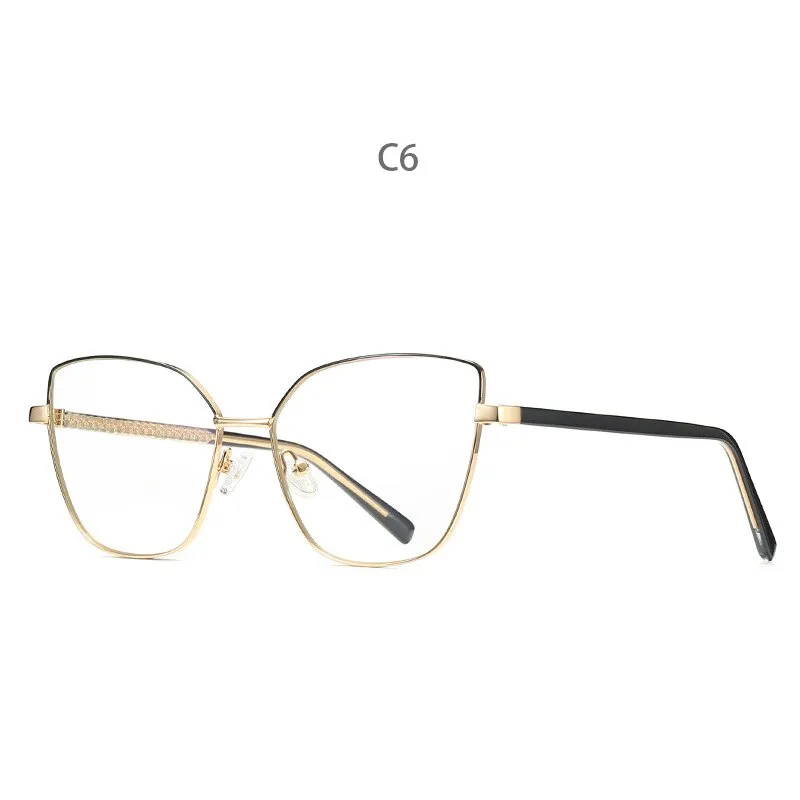 Hdcrafter Women's Full Rim Cat Eye Titanium Frame Eyeglasses 3002