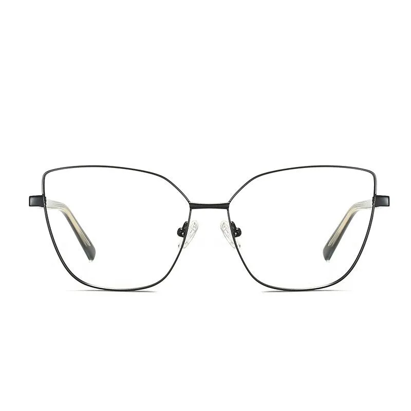 Hdcrafter Women's Full Rim Cat Eye Titanium Frame Eyeglasses 3002