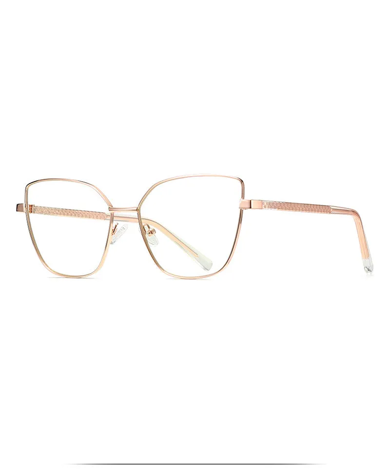 Hdcrafter Women's Full Rim Cat Eye Titanium Frame Eyeglasses 3002