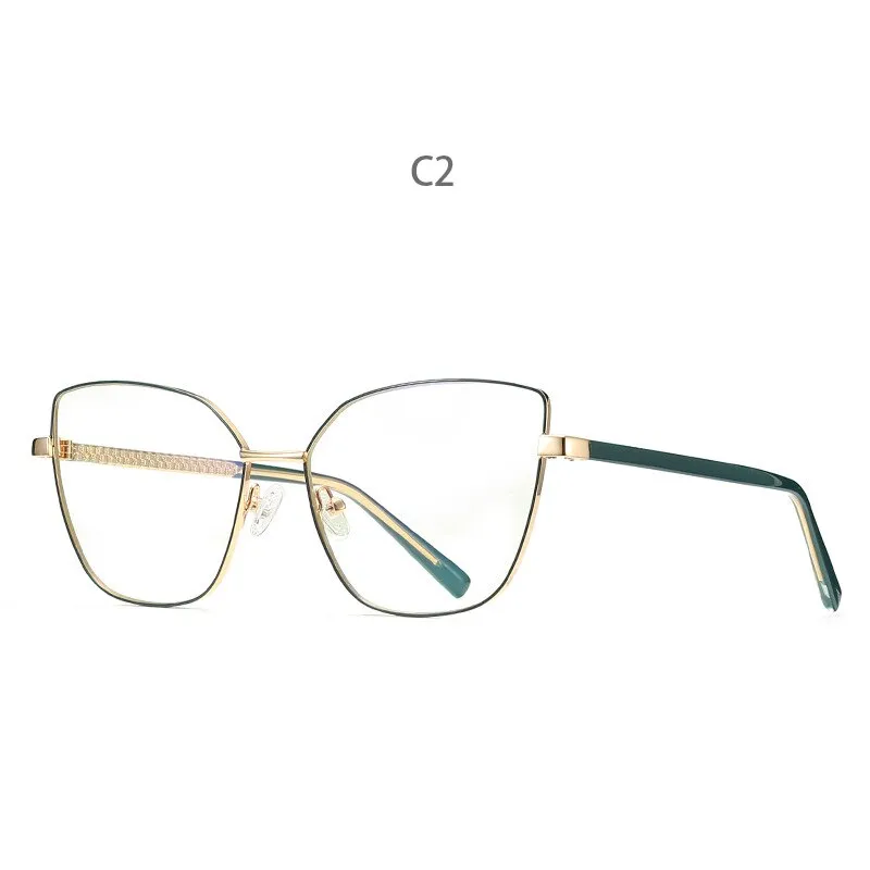 Hdcrafter Women's Full Rim Cat Eye Titanium Frame Eyeglasses 3002