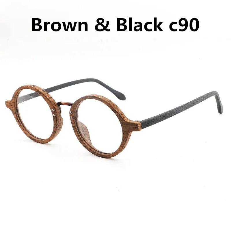 Hdcrafter Women's Full Rim Round Acetate Eyeglasses Lhb028