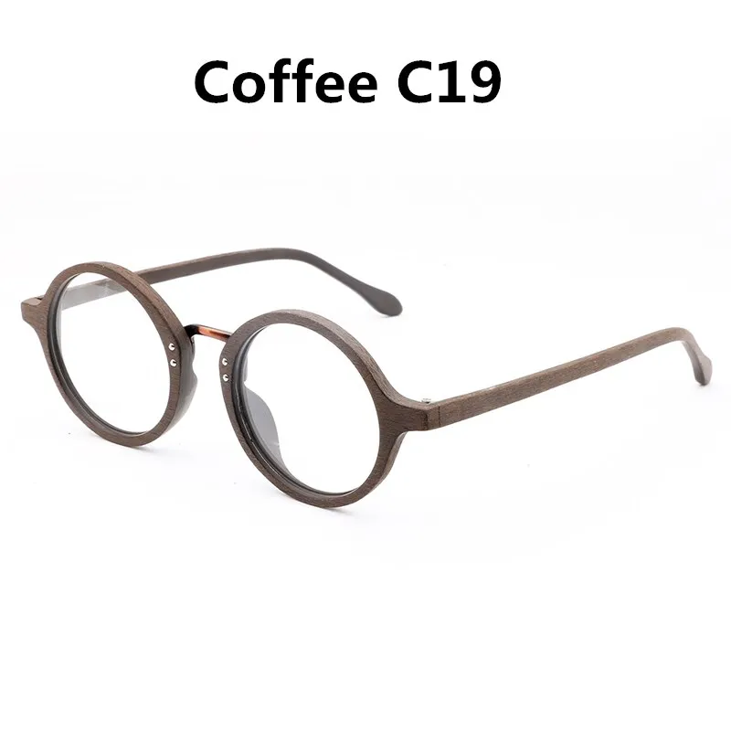 Hdcrafter Women's Full Rim Round Acetate Eyeglasses Lhb028