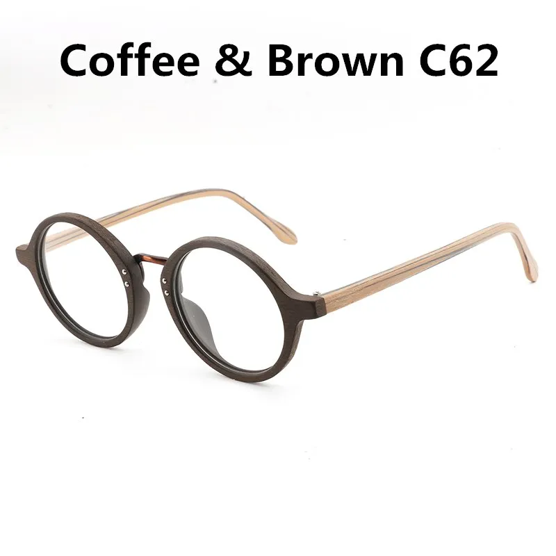 Hdcrafter Women's Full Rim Round Acetate Eyeglasses Lhb028