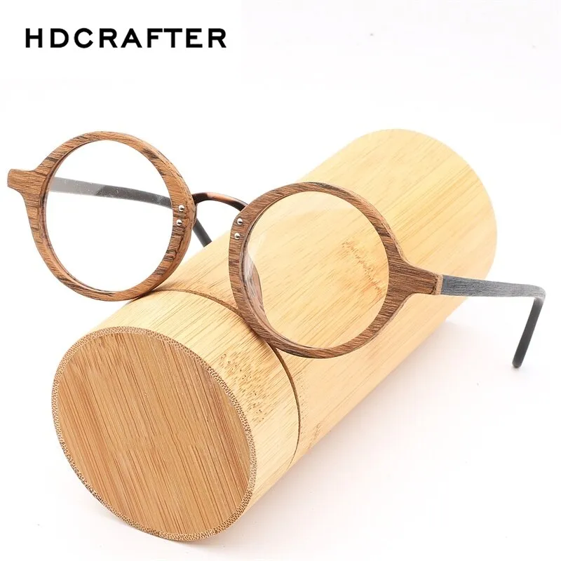 Hdcrafter Women's Full Rim Round Acetate Eyeglasses Lhb028