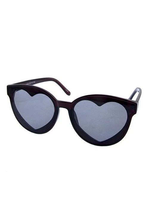 Heart Inner Lens Cutout Sunglasses