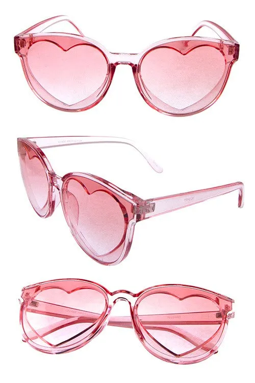 Heart Inner Lens Cutout Sunglasses
