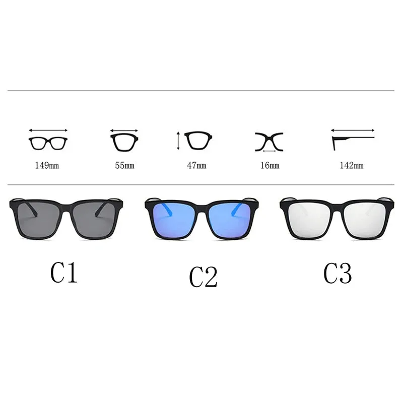 High-Quality Square Sunglasses Retro Fashion for Men & Women