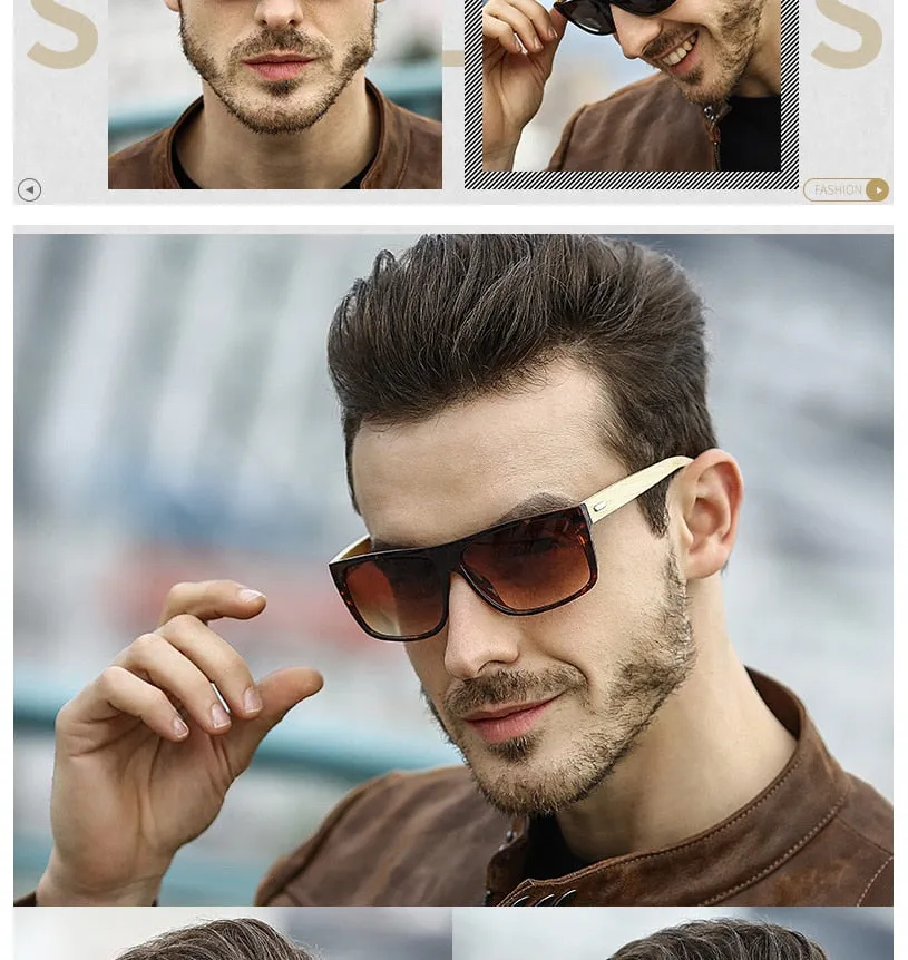 High Quality Wood Sunglasses Men Polarized UV400