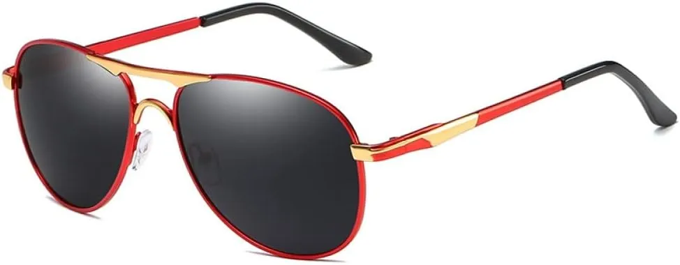 HMRGLMIE-Men's Polarized Sunglasses Women Driving Pilot Vintage Sun Glasses Designer Male Black Sunglasses For Man Women UV400