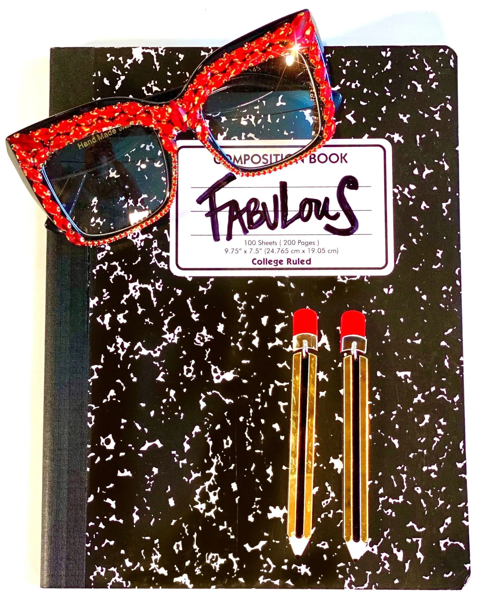 Hot 4 Teacher Bling Funglasses - Red