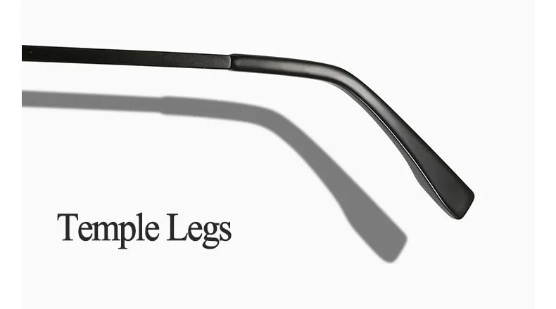 Hotochki Men's Full Rim Square Alloy Frame Eyeglasses 6113
