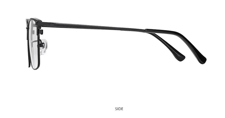 Hotochki Men's Full Rim Square Titanium Frame Eyeglasses Yj2037
