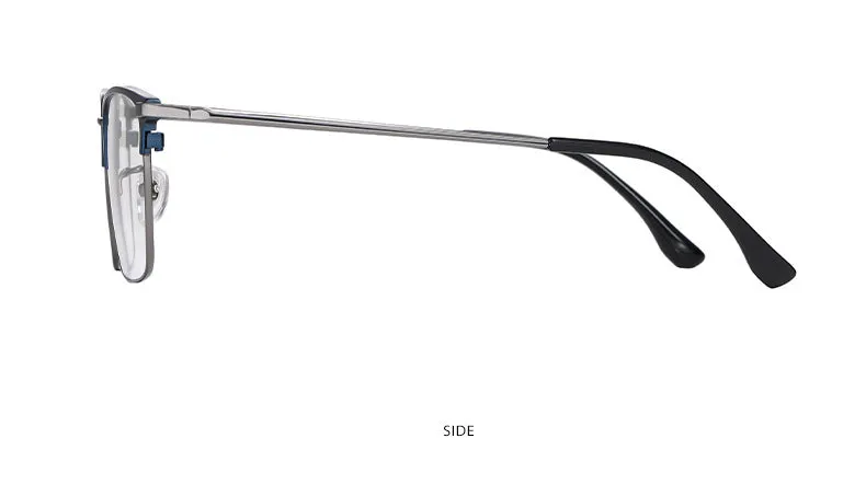 Hotochki Men's Full Rim Square Titanium Frame Eyeglasses Yj2037