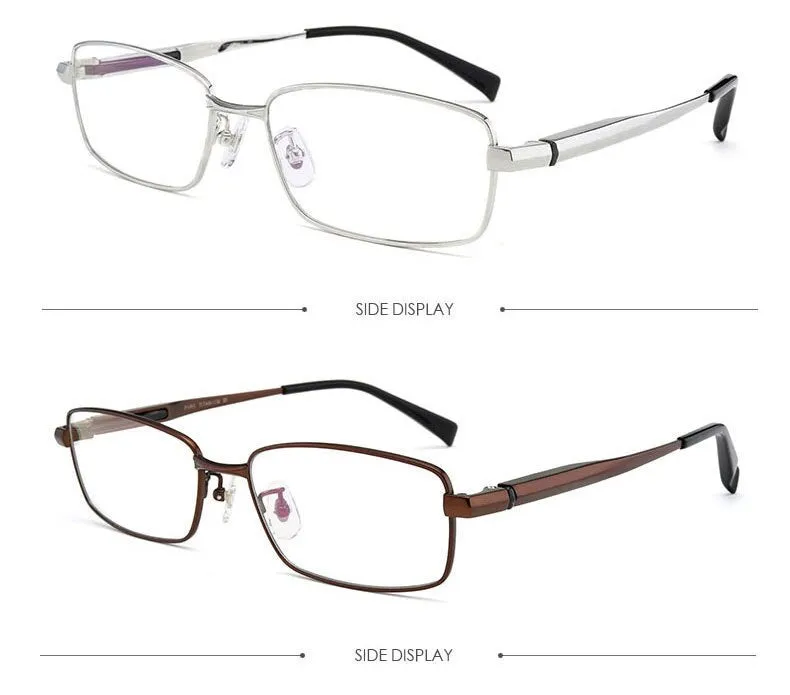 Hotochki Men's Full/Semi Rim Titanium Frame Progressive Reading Glasses 81133