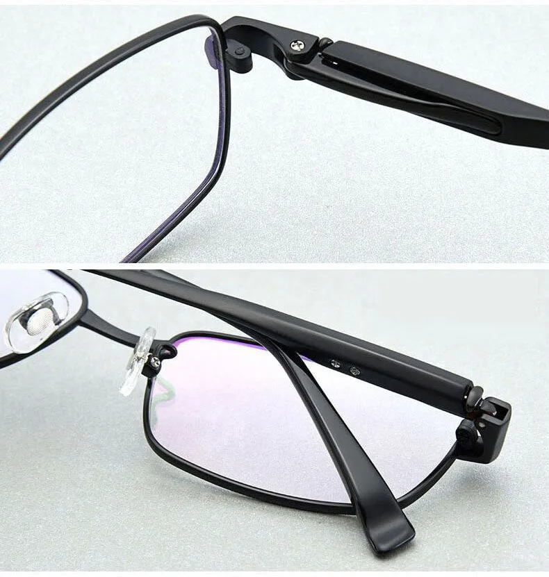 Hotochki Men's Full/Semi Rim Titanium Frame Progressive Reading Glasses 81133