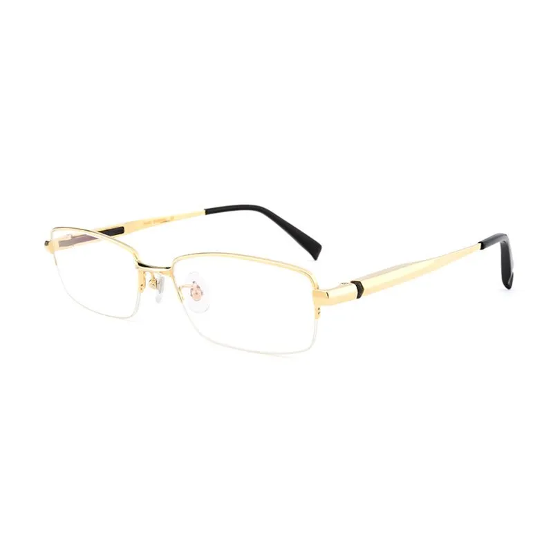 Hotochki Men's Full/Semi Rim Titanium Frame Progressive Reading Glasses 81133