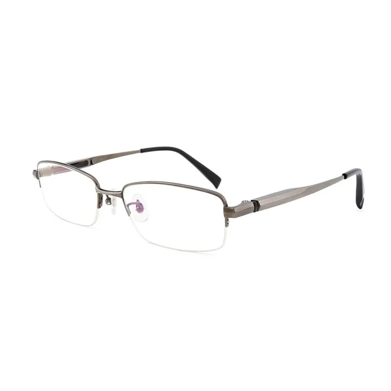 Hotochki Men's Full/Semi Rim Titanium Frame Progressive Reading Glasses 81133