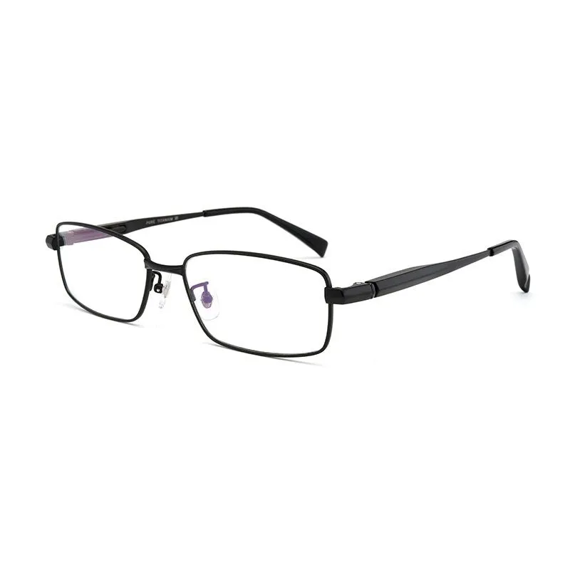 Hotochki Men's Full/Semi Rim Titanium Frame Progressive Reading Glasses 81133