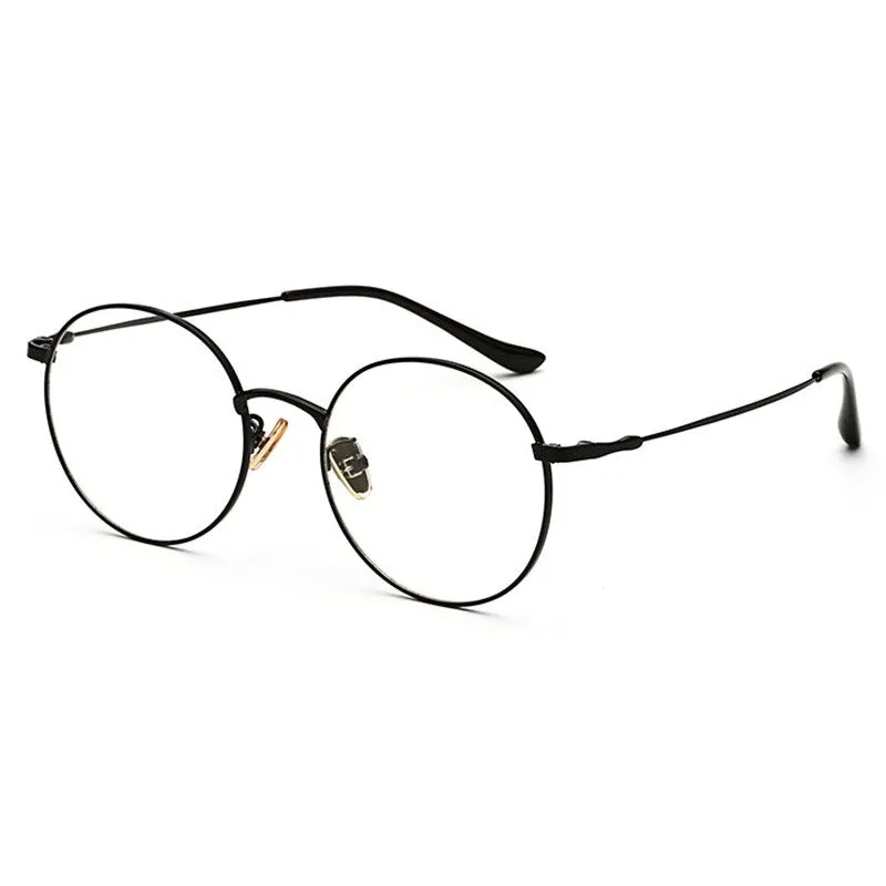 Hotochki Unisex Full Rim Round Alloy Frame Eyeglasses 77507