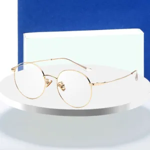 Hotochki Unisex Full Rim Round Alloy Frame Eyeglasses 77507