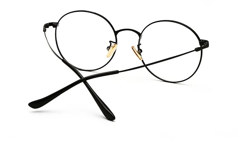 Hotochki Unisex Full Rim Round Alloy Frame Eyeglasses 77507