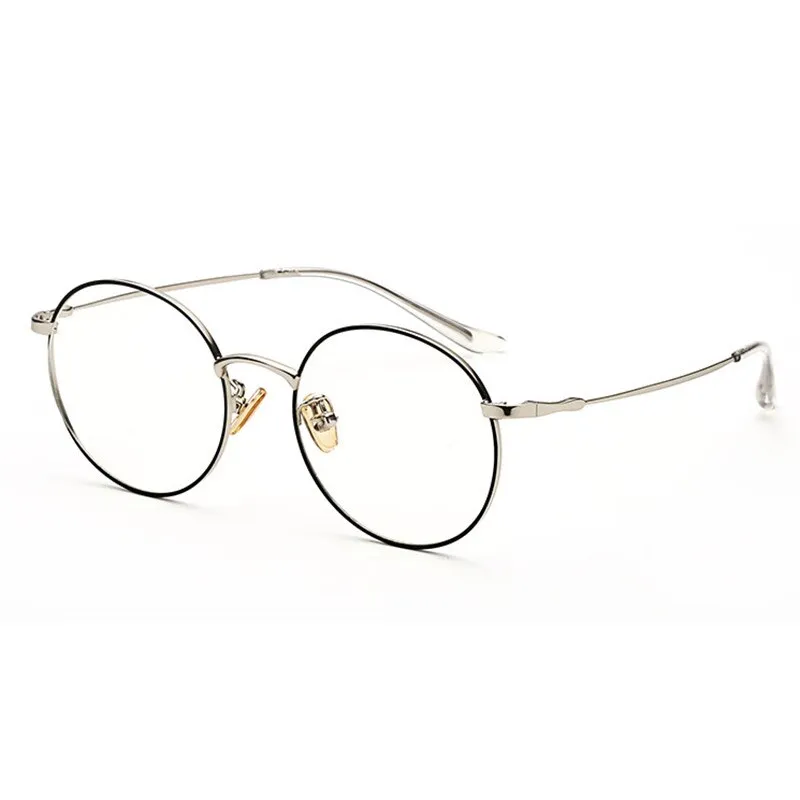 Hotochki Unisex Full Rim Round Alloy Frame Eyeglasses 77507