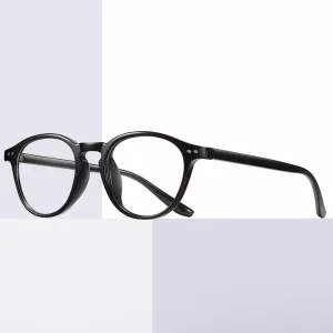 Hotochki Unisex Full Rim Round TR-90 Resin Frame Eyeglasses 2318