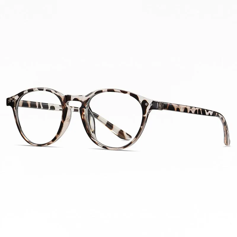 Hotochki Unisex Full Rim Round TR-90 Resin Frame Eyeglasses 2318