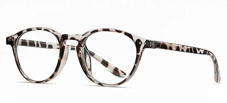 Hotochki Unisex Full Rim Round TR-90 Resin Frame Eyeglasses 2318