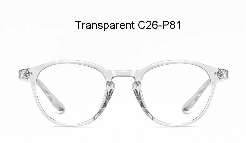 Hotochki Unisex Full Rim Round TR-90 Resin Frame Eyeglasses 2318