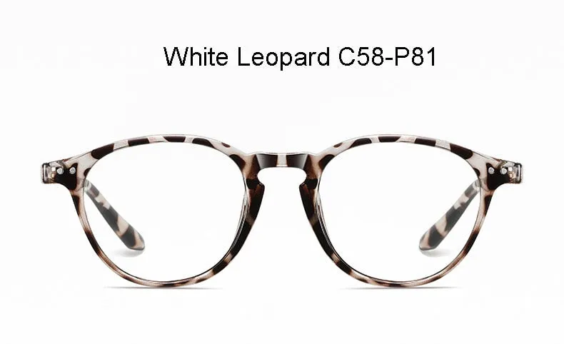 Hotochki Unisex Full Rim Round TR-90 Resin Frame Eyeglasses 2318