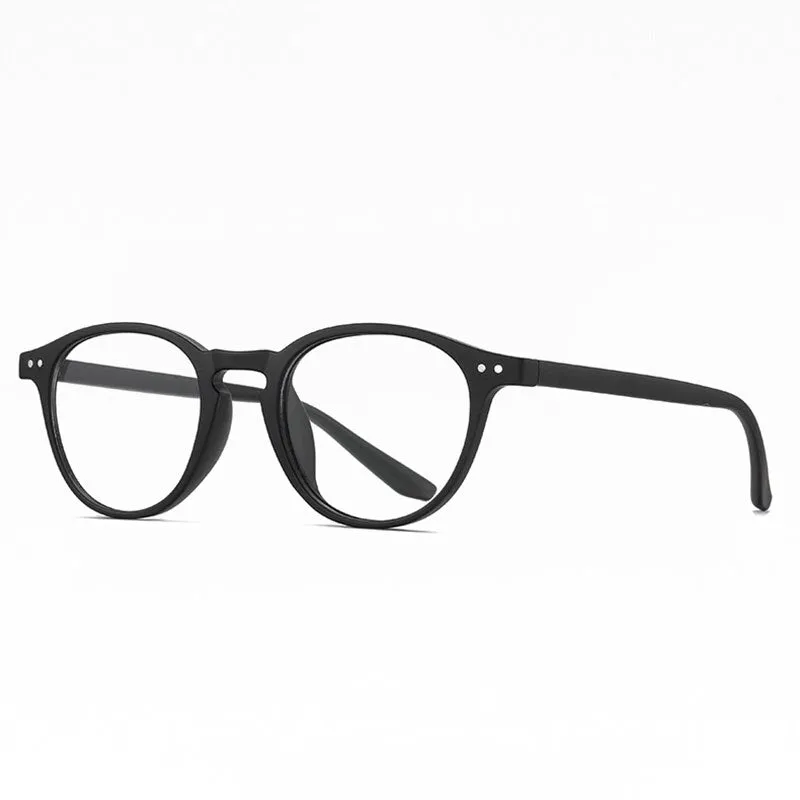 Hotochki Unisex Full Rim Round TR-90 Resin Frame Eyeglasses 2318