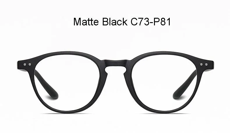 Hotochki Unisex Full Rim Round TR-90 Resin Frame Eyeglasses 2318