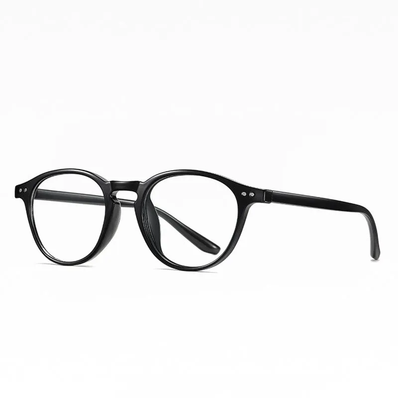 Hotochki Unisex Full Rim Round TR-90 Resin Frame Eyeglasses 2318