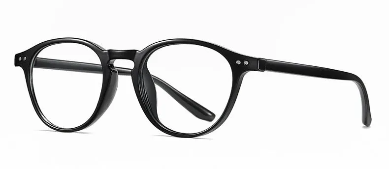Hotochki Unisex Full Rim Round TR-90 Resin Frame Eyeglasses 2318